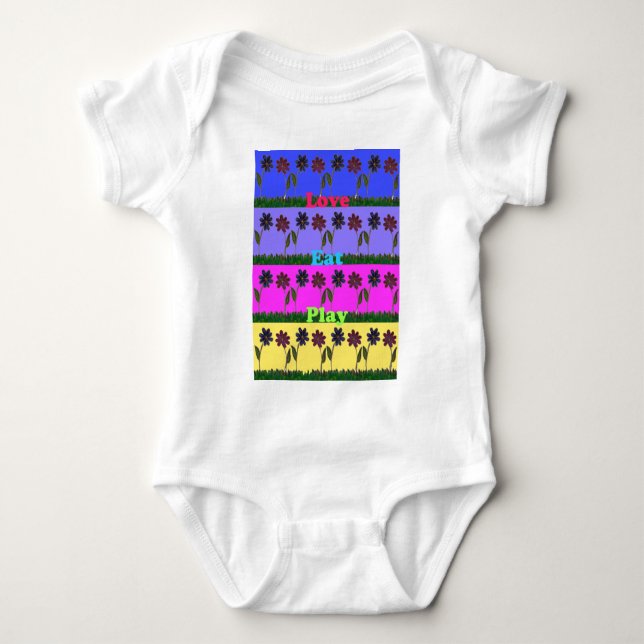 Hakuna Matata Kärlek Eat Play.png Tee Shirt (Framsida)