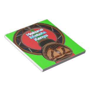 Hakuna Matata Kenya Art Print Customize Product Anteckningsblock