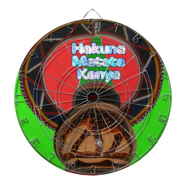 Hakuna Matata Kenya Art Skriv ut Darttavla (Framsidan)
