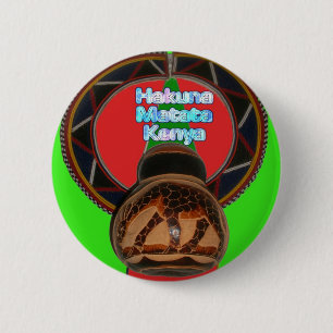 Hakuna Matata Kenya Art Skriv ut Knapp