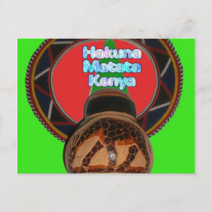 Hakuna Matata Kenya Art Skriv ut Vykort