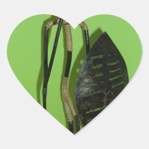 Hakuna Matata Kenya Maasai.JPG Hjärtformat Klistermärke