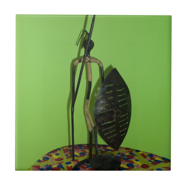 Hakuna Matata Kenya Maasai Kakelplatta (Framsidan)