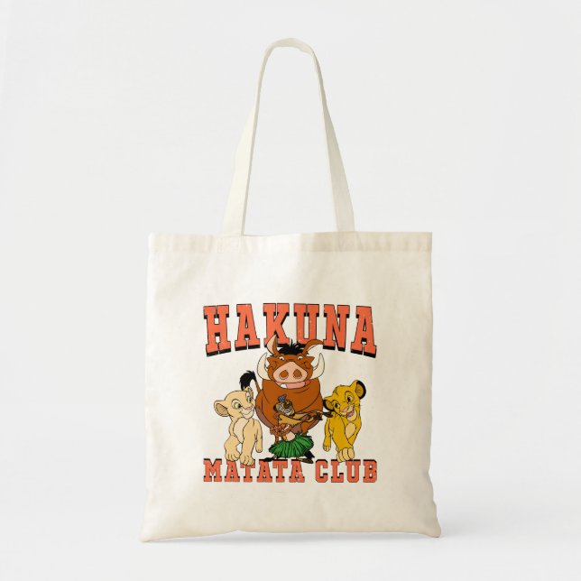 Hakuna Matata Klubb Tote Bag Tygkasse (Framsidan)