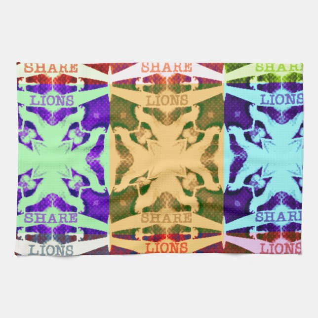 Hakuna Matata lejon-gåva Kökshandduk (Horisontell)