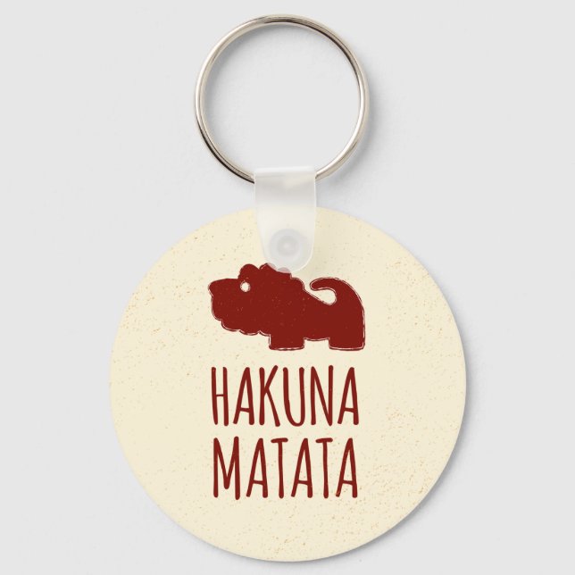 Hakuna Matata Lejon Nyckelring (Framsida)