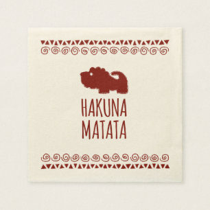 Hakuna Matata Lejon Pappersservett