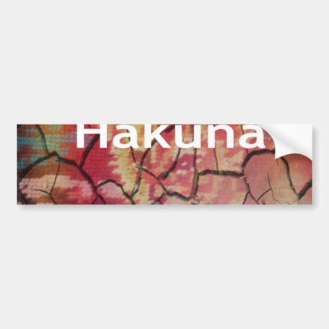 Hakuna Matata Lejon Unge Design Bildekal (Framsidan)