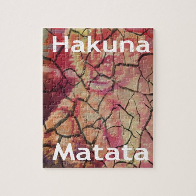 Hakuna Matata Lejonunge Design Pussel (Vertikal)