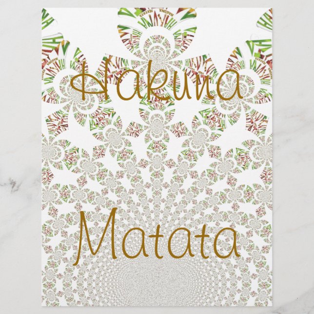 Hakuna Matata Letterhead (Framsida)