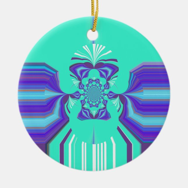 Hakuna Matata Lila-blandning Julgransprydnad Keramik (Framsidan)