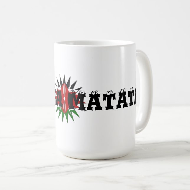 Hakuna matata Logo Kaffemugg (Framsida höger)
