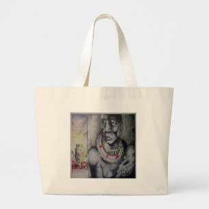Hakuna Matata Masai Bag snyggt safari Jumbo Tygkasse