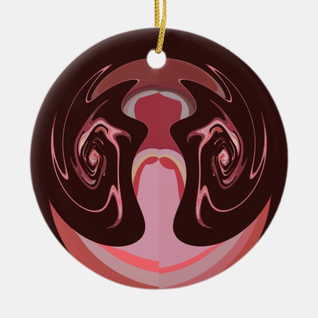 Hakuna matata maskman färg julgransprydnad keramik (Framsidan)