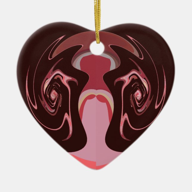 Hakuna matata maskman färg julgransprydnad keramik (Framsidan)