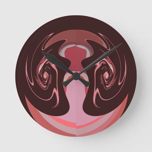 Hakuna matata maskman färg rund klocka (Framsida)