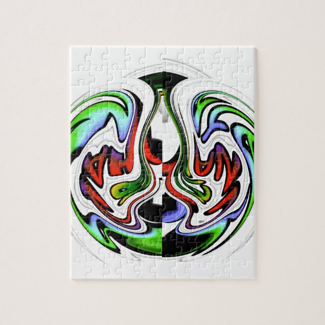 Hakuna Matata med Abstrakt Whirl och Gradients Pussel (Vertikal)