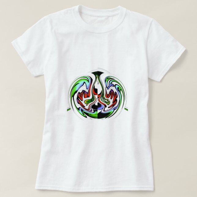 Hakuna Matata med Abstrakt Whirl och Gradients T Shirt (Design framsida)