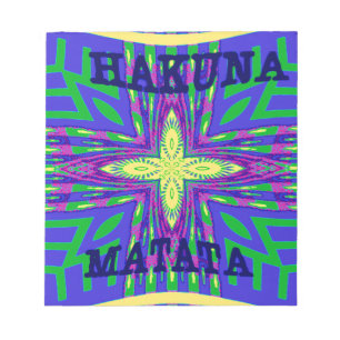 Hakuna matata Mombasa Kanga Anteckningsblock