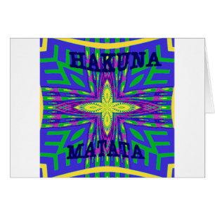 Hakuna matata Mombasa Kanga Hälsningskort