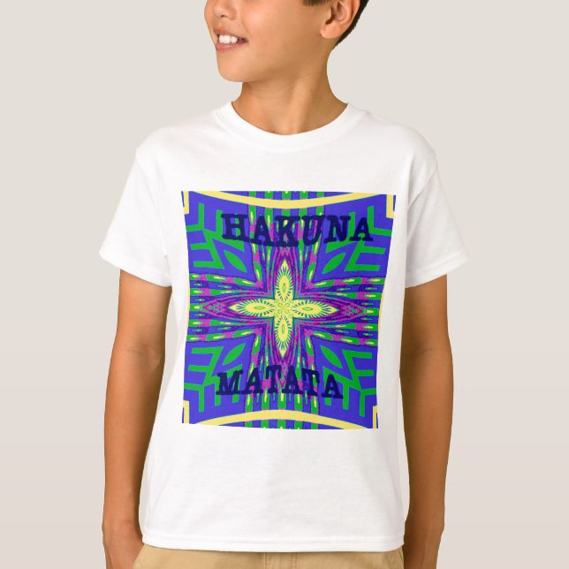 Hakuna matata Mombasa Kanga Tee (Framsida)