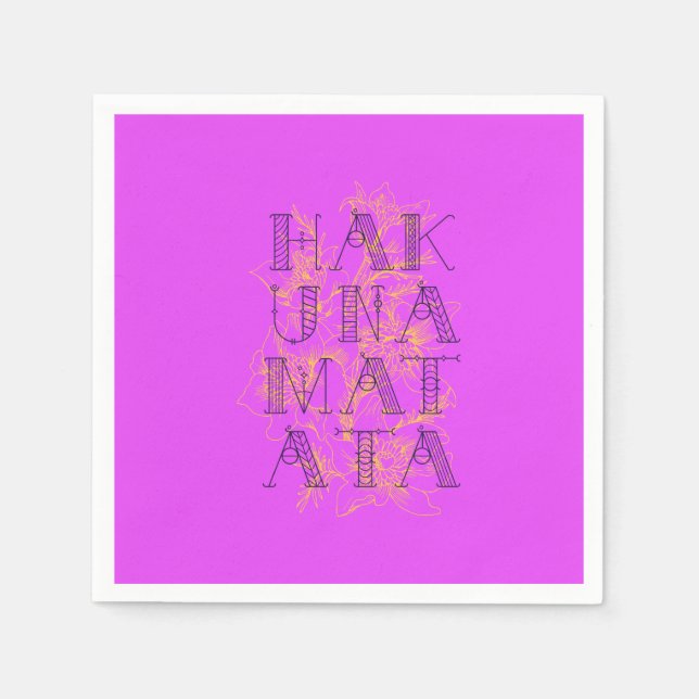 Hakuna Matata Pappersservett (Framsidan)