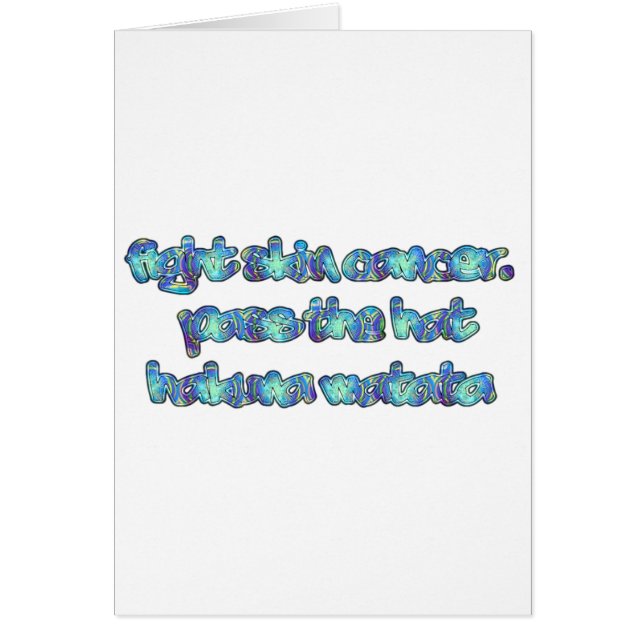 Hakuna Matata passerar Hat.png Hälsningskort (Framsidan)