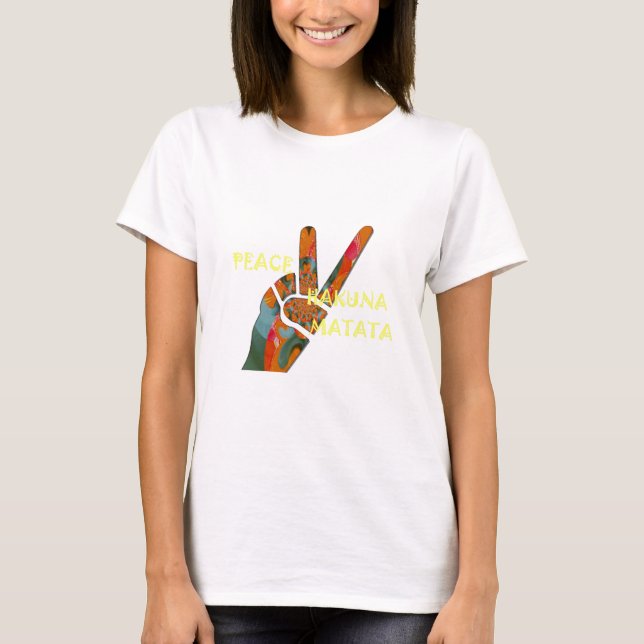 Hakuna Matata Peace T-shirt (Framsida)