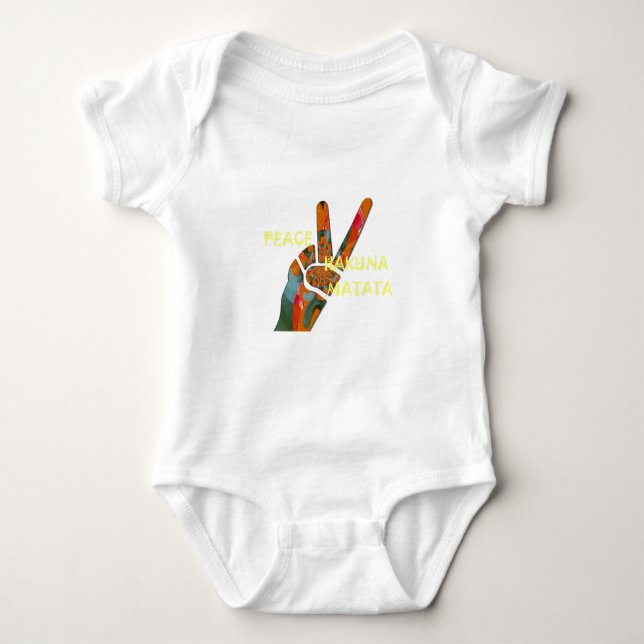Hakuna Matata Peace Tee Shirt (Framsida)