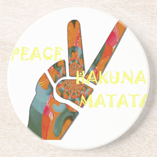 Hakuna Matata Peace Underlägg (Framsidan)