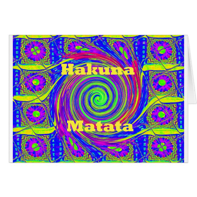 Hakuna Matata-presentdesign färg.png Hälsningskort (Framsidan Horizontal)