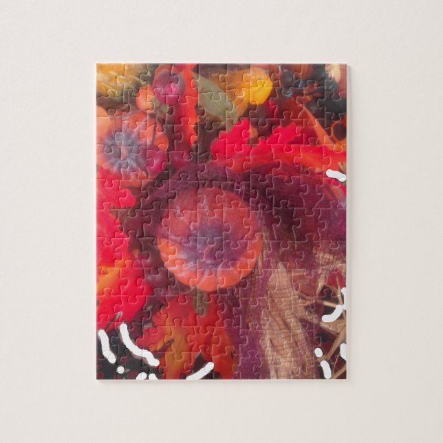 Hakuna Matata Pumkin speciell Gift Fruit Basket.pn Pussel (Vertikal)