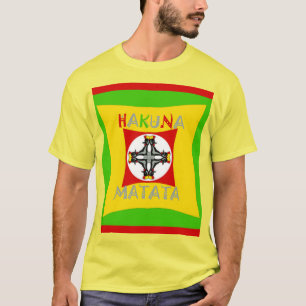 Hakuna Matata Rasta Färg Red Golden Grönt Tröja