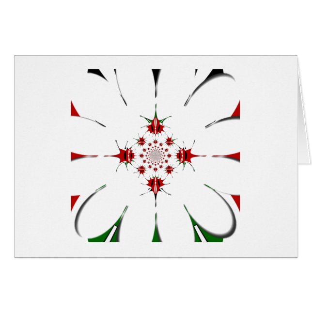 HAKUNA MATATA RED GRÖNT HÄLSNINGSKORT (Framsidan Horizontal)