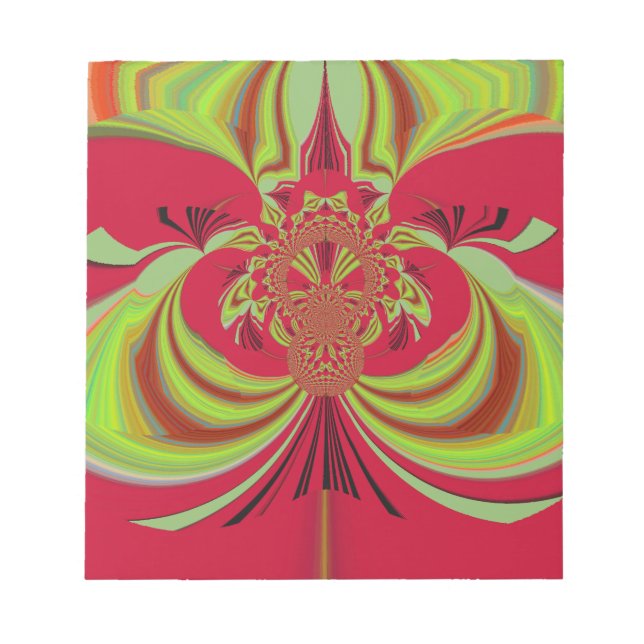 Hakuna Matata Red gult design Anteckningsblock (Framsida)