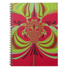 Hakuna Matata Red gult design Anteckningsbok Med Spiral