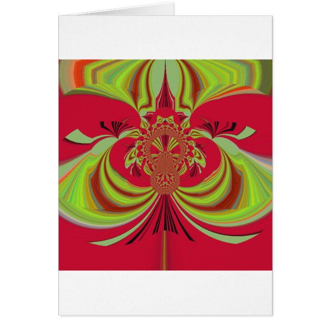 Hakuna Matata Red gult design Hälsningskort (Framsidan)