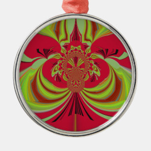 Hakuna Matata Red gult design Julgransprydnad Metall