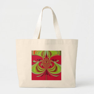 Hakuna Matata Red gult design Jumbo Tygkasse