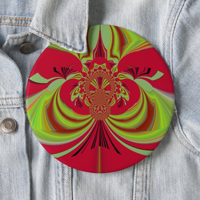 Hakuna Matata Red gult design Knapp (In Situ)