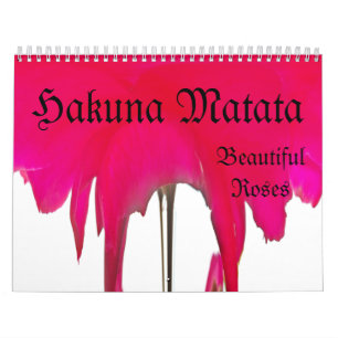 Hakuna Matata Ro Illusion Anpassningsbar Calendar Kalender