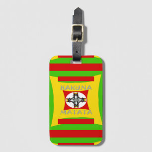 Hakuna Matata Roligt Rasta Färg: Vibrant & Carefre Bagagebricka