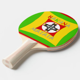 Hakuna Matata Roligt Rasta Färg: Vibrant & Carefre Pingisracket