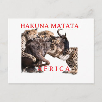 Hakuna Matata Safari vykort | Vilda djur