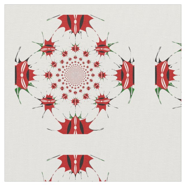 HAKUNA MATATA SHIELD kammade bomullsFabric Tyg (Närbild)