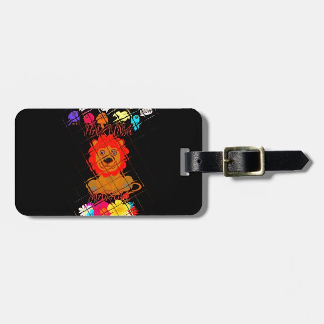 Hakuna Matata Söt baby lejona kung-design Bagagebricka (Horisontell Framsida)