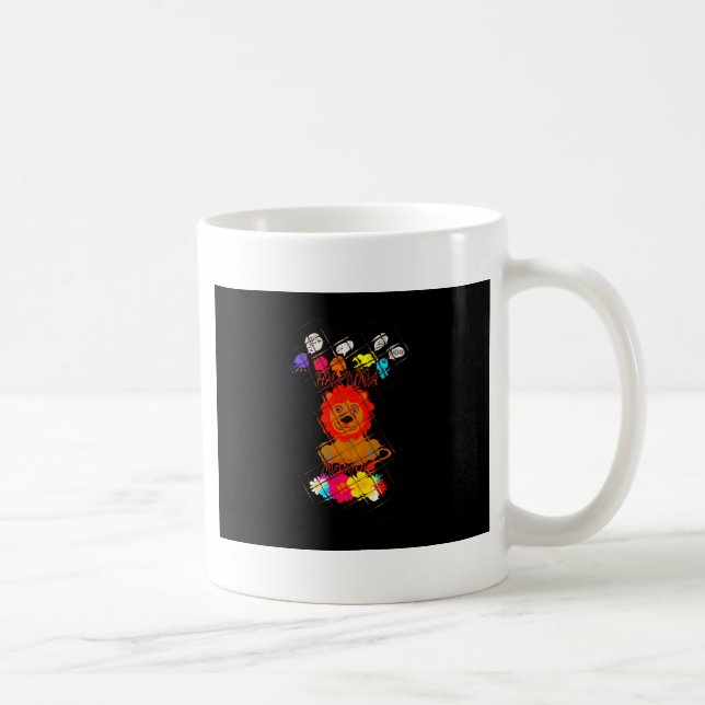 Hakuna Matata Söt baby lejona kung-design Kaffemugg (Höger)