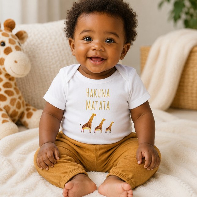 Hakuna Matata Söta Giraffer T Shirt (Skapare uppladdad)