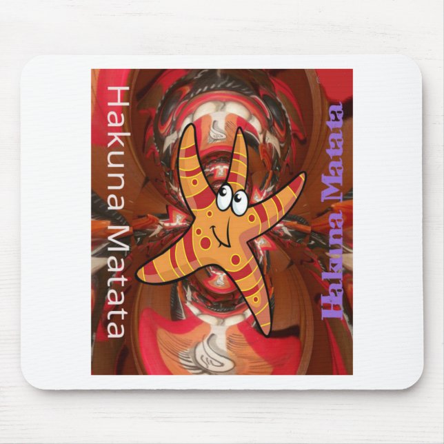 Hakuna Matata Starfish Design Musmatta (Framsidan)