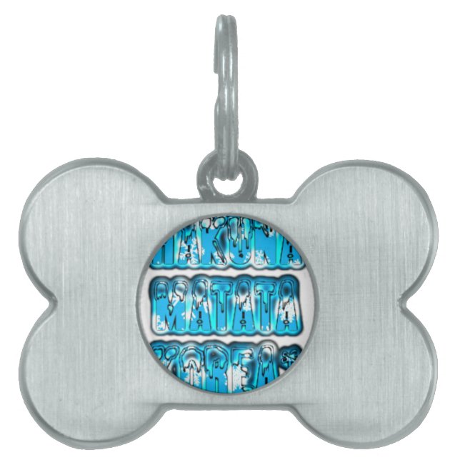 Hakuna Matata Sydkorea Art Print/Graphic Namnbricka Husdjur (Framsidan)